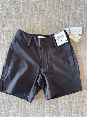 abercrombie kids Black Performance Golf Shorts